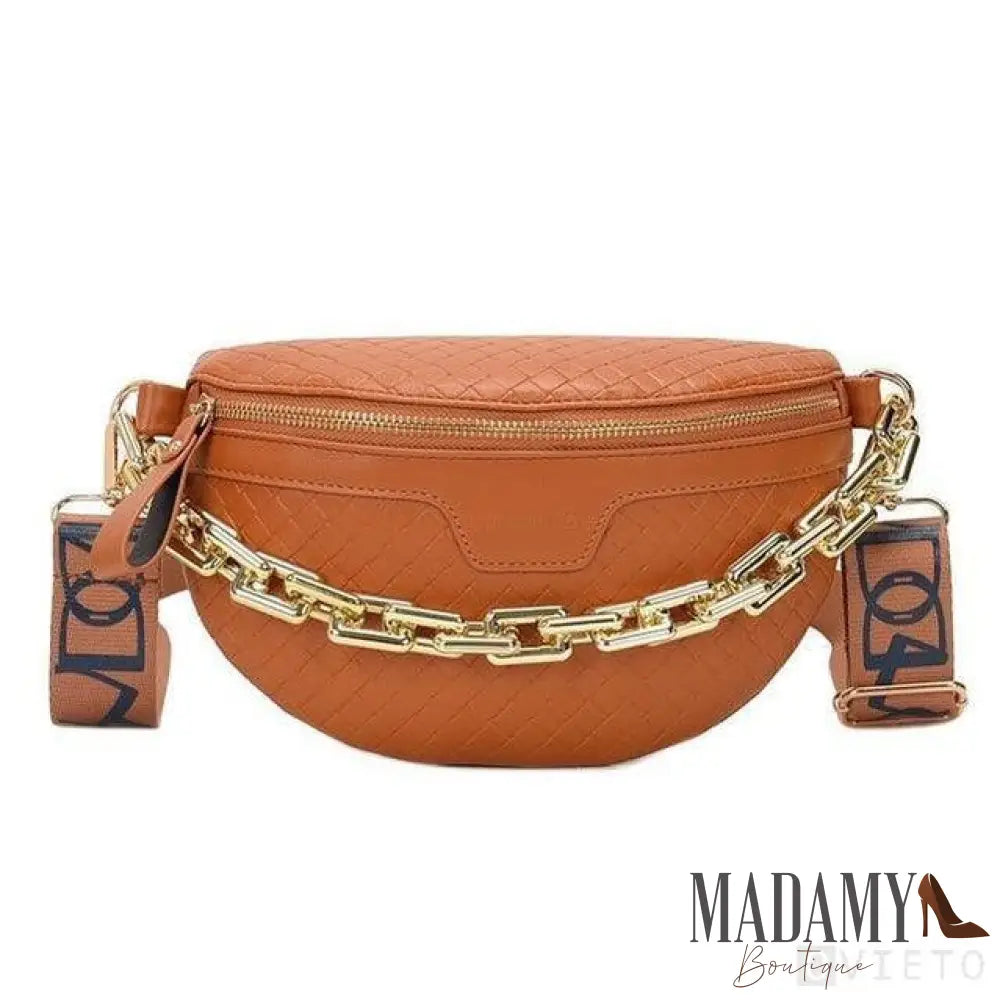 Shoulder Bag Corrente Marrom