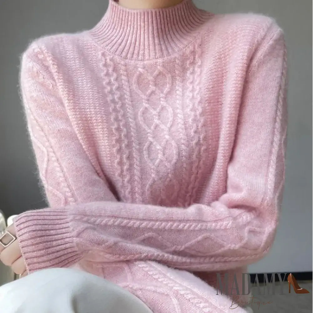 Suéter Madamy De Cashmere Rosa / Eg