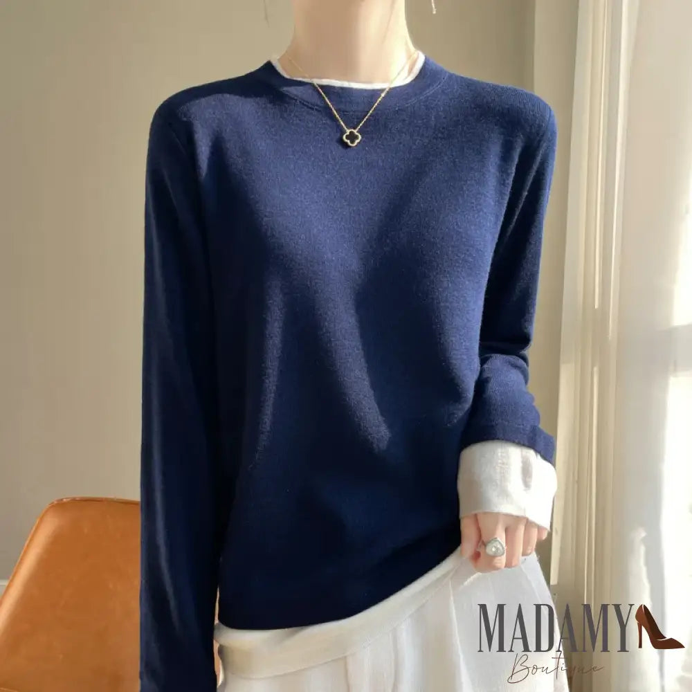 Suéter Madamy De Lã Basic