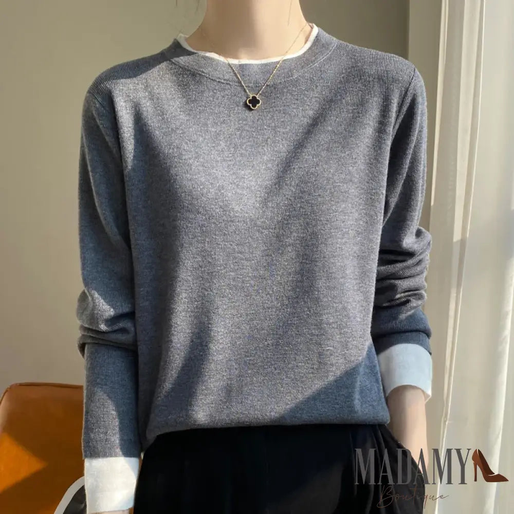 Suéter Madamy De Lã Basic
