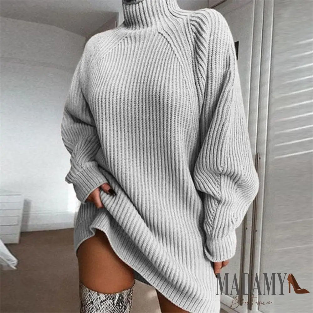 Casaco/Vestido Madamy Malibu Cinza Claro / P Vestido