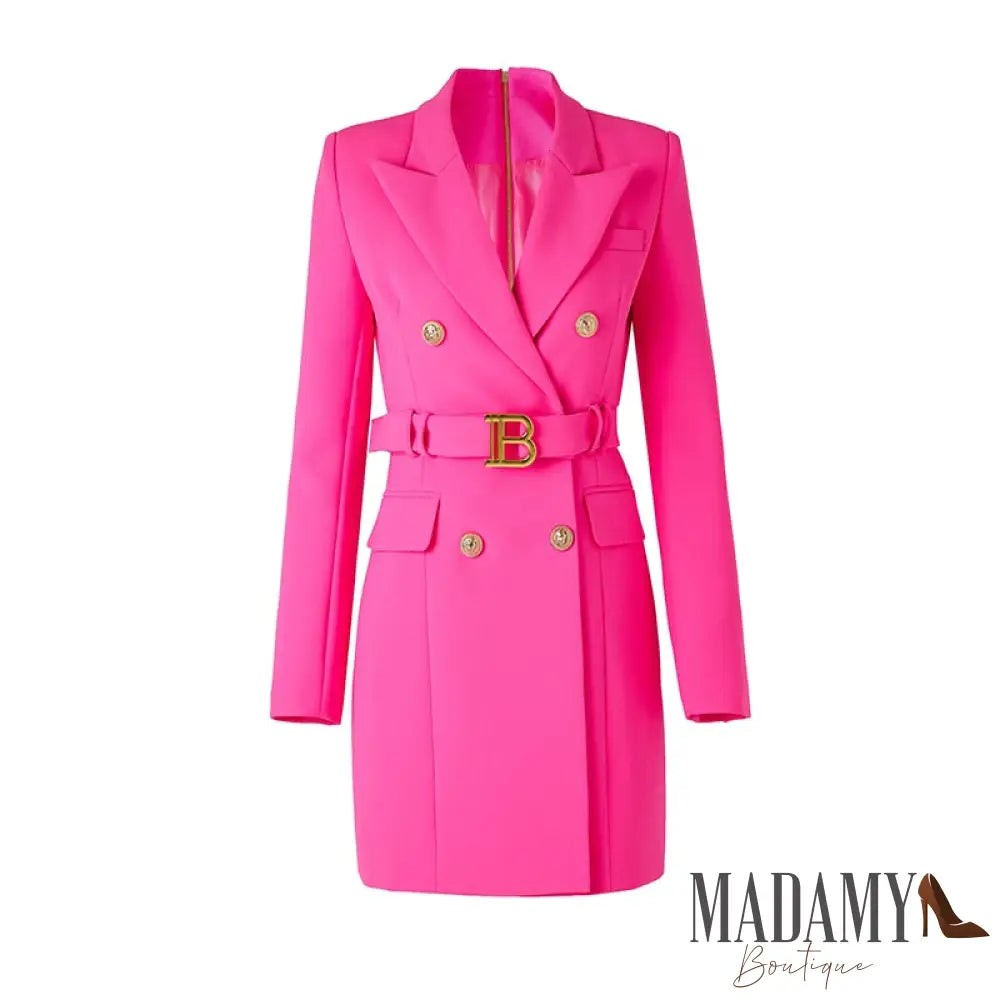 Vestido Blazer Madamy Barbie Rose Red / S