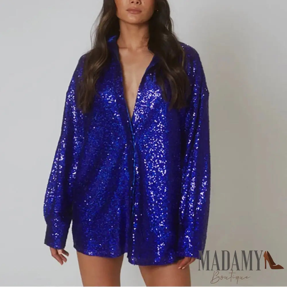 Vestido Madamy Chemise Azul / P